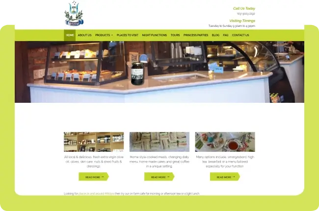 Varapodio Estate olive grove and gourmet produce website design and local SEO case study